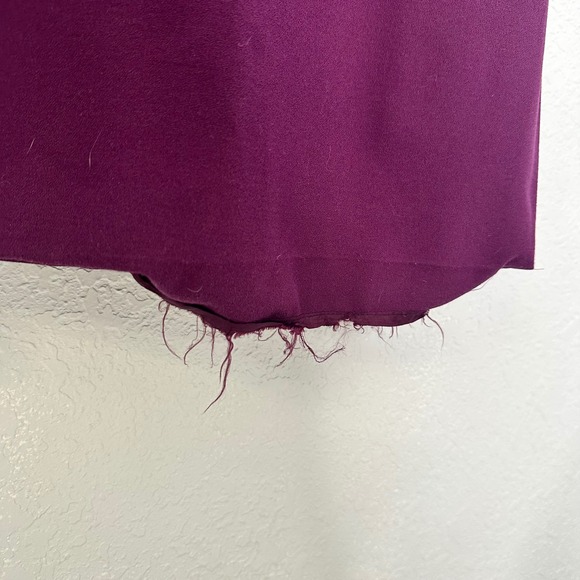 Donna Morgan Plum Purple Strapless Ruched Bodice Maxi Evening Formal Gown Size 6 - Picture 5 of 6